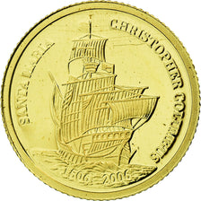 Moeda, Palau, Dollar, 2007, MS(65-70), Dourado, KM:337