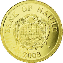Coin, Nauru, 5 Dollars, 2008, Franz Kafka, MS(65-70), Gold