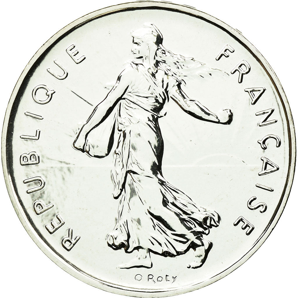 Coin, France, 5 Francs, 2001, Paris, MS(65-70), Silver, KM:1309, Gadoury:771