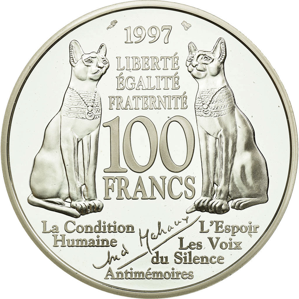 Coin, France, 100 Francs, 1997, Paris, MS(65-70), Silver, KM:1952