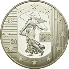 France, 10 Euro, 2010, MS(60-62), Silver, Gadoury:EU413, KM:1675