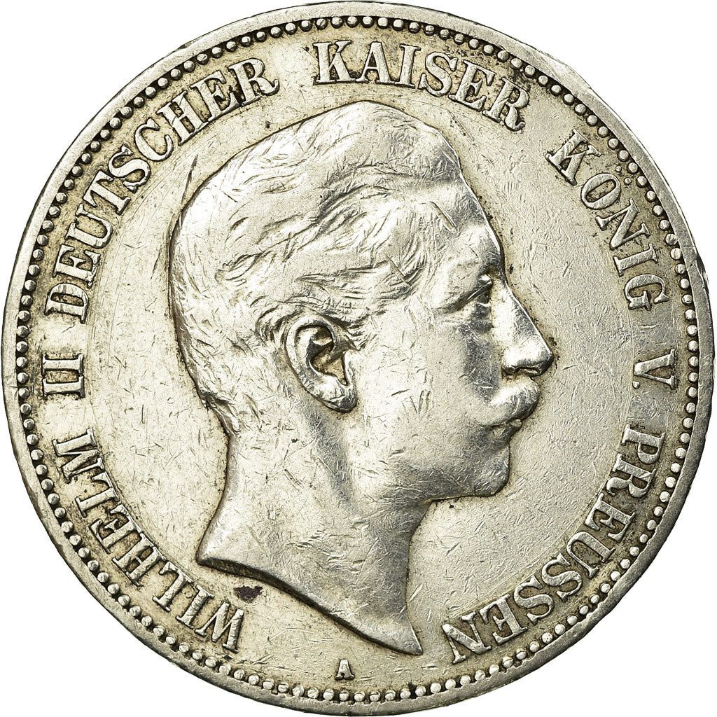 Coin, German States, PRUSSIA, Wilhelm II, 5 Mark, 1903, Berlin, EF(40-45)