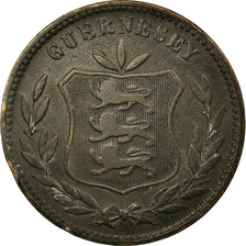 Coin, Guernsey, 8 Doubles, 1903, Heaton, Birmingham, EF(40-45), Bronze, KM:7