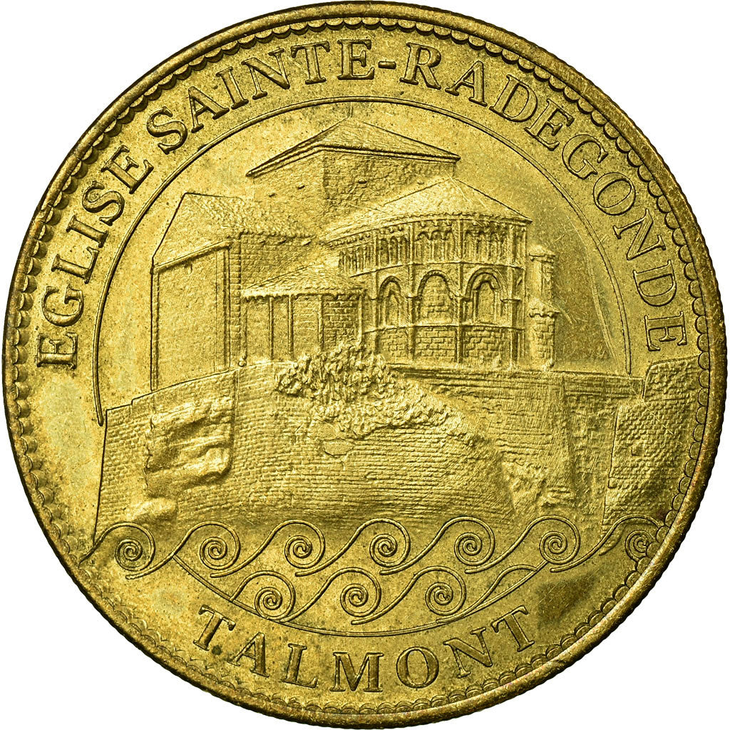 France, Jeton, Tourist Token, Eglise Sainte-Radegonde, Talmont, 2007, Arthus