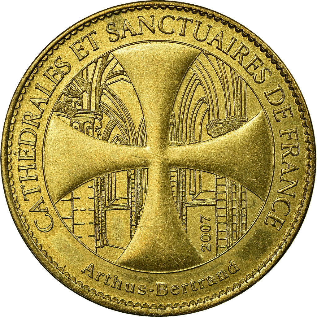 France, Jeton, Tourist Token, Eglise Sainte-Radegonde, Talmont, 2007, Arthus