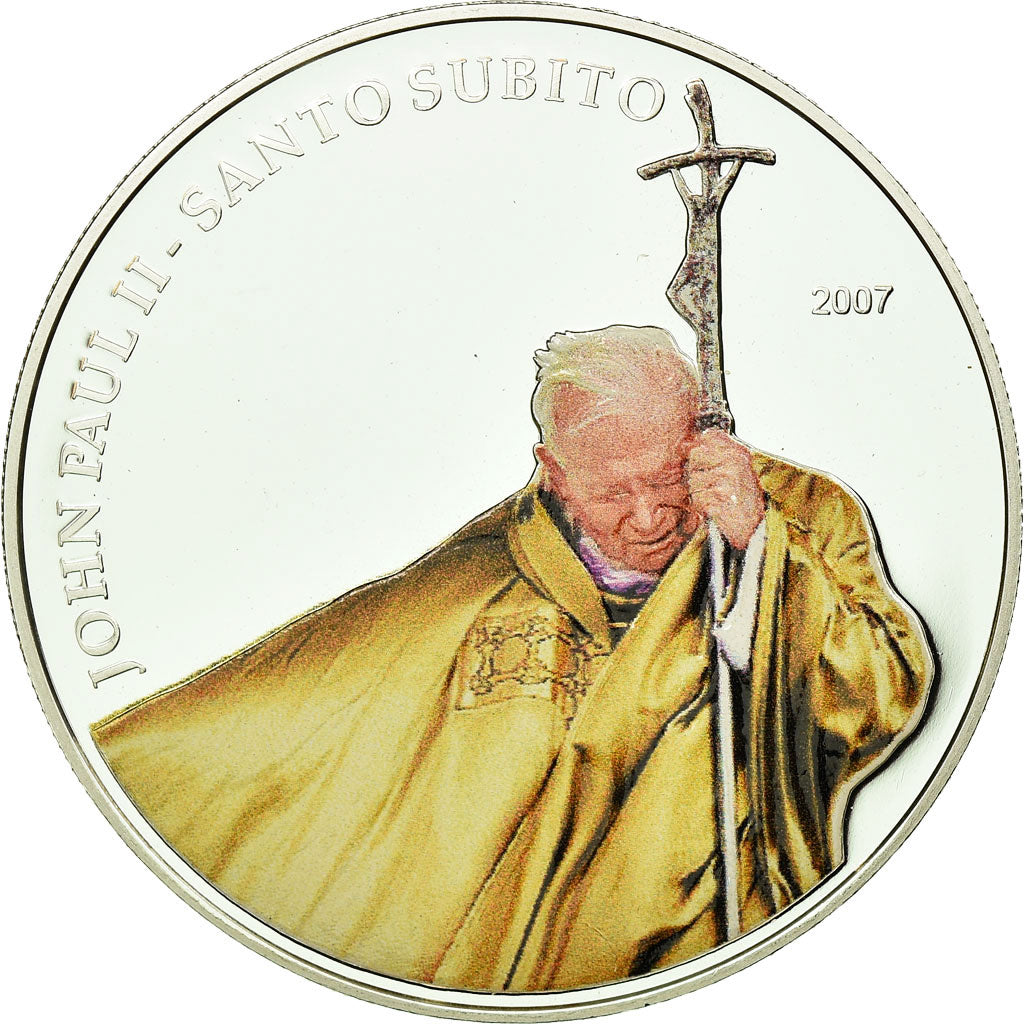 Moneta, Palau, Dollar, 2007, MS(65-70), Brąz powlekany srebrem, KM:116