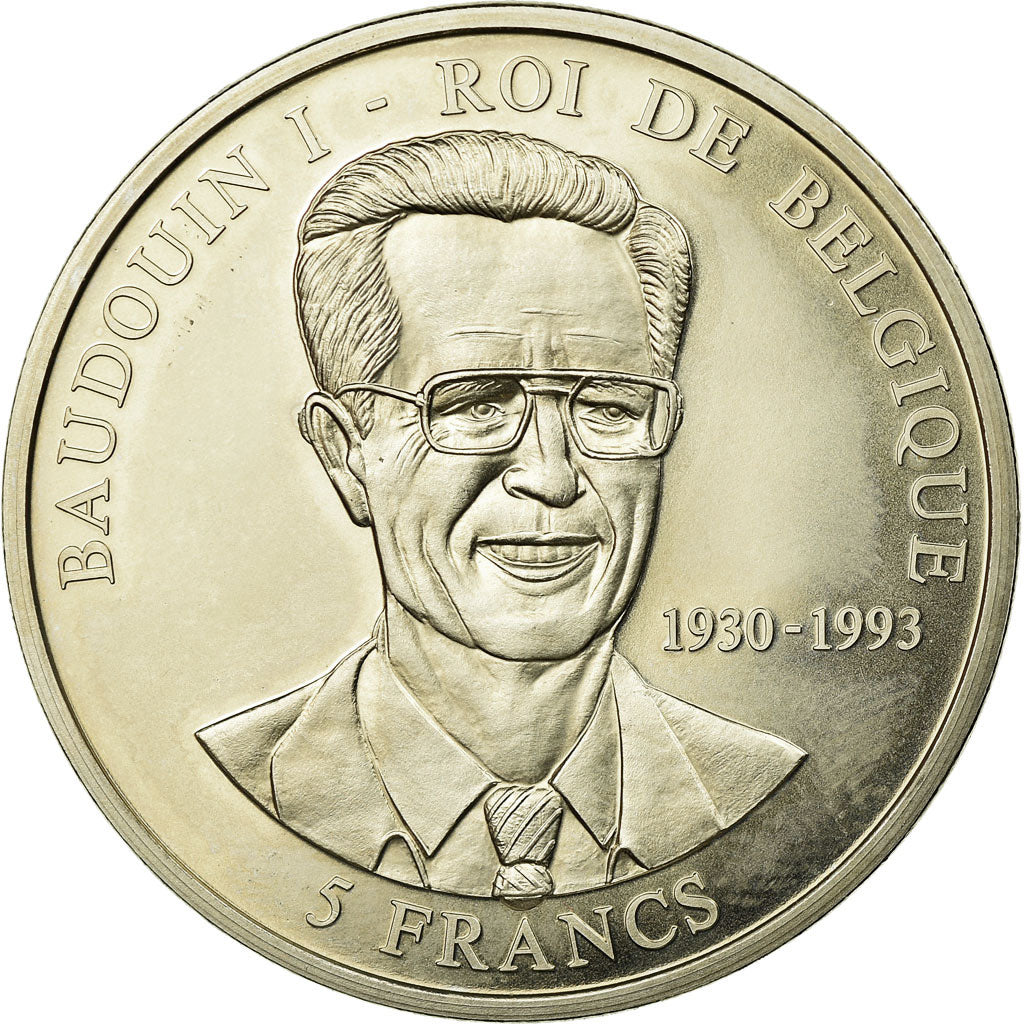 Monnaie, CONGO, DEMOCRATIC REPUBLIC, 5 Francs, 2000, SPL, Copper-nickel, KM:121