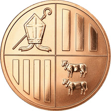 Moeda, Andorra, Centimo, 2014, MS(65-70), Cobre, KM:New