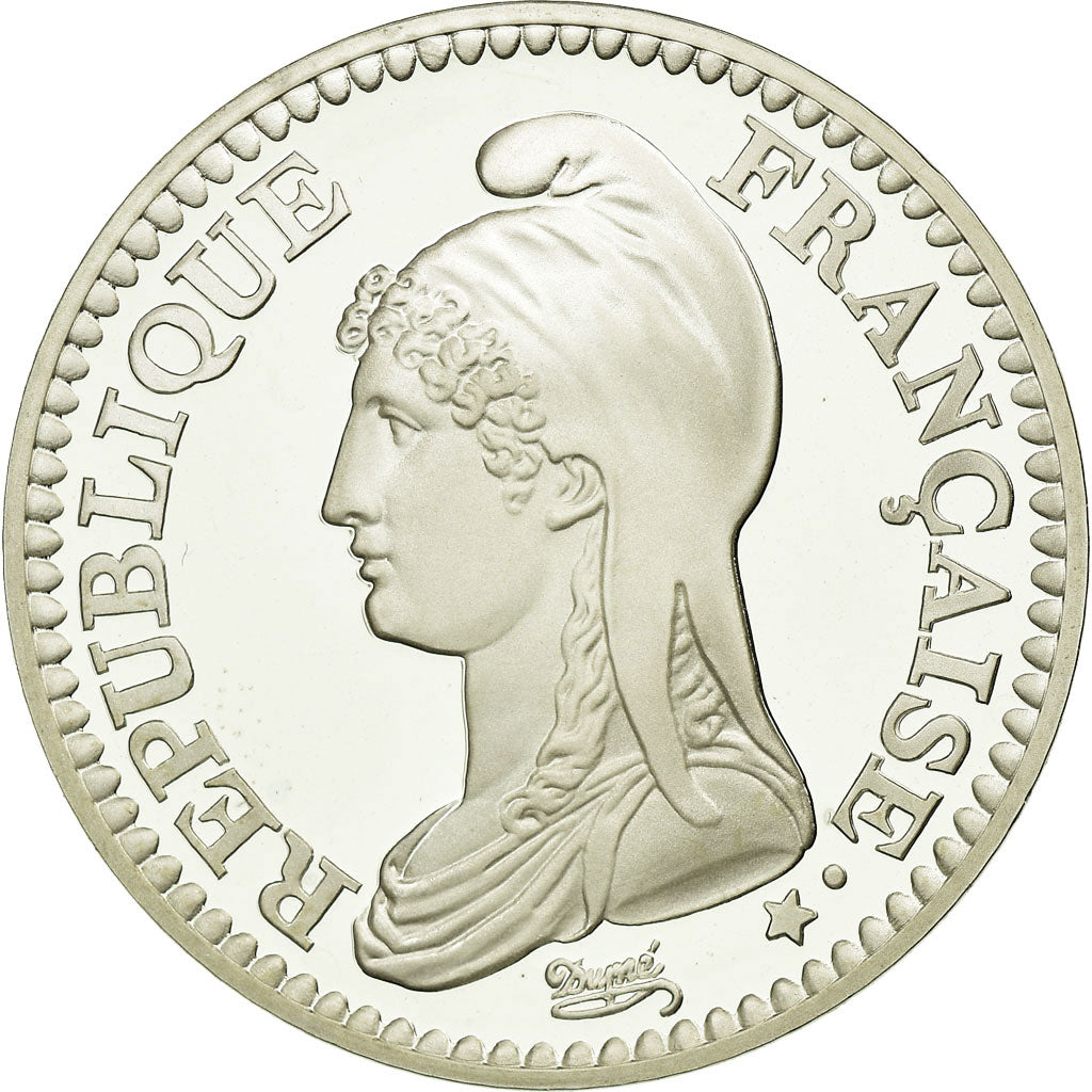 Coin, France, République, Franc, 1992, Paris, MS(65-70), Silver, KM:1005
