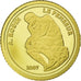 Coin, Benin, 1500 Francs CFA, 2007, Le Penseur de Rodin, MS(65-70), Gold
