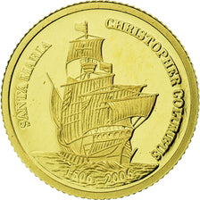 Coin, Palau, Christophe Colomb, Dollar, 2007, MS(65-70), Gold, KM:337