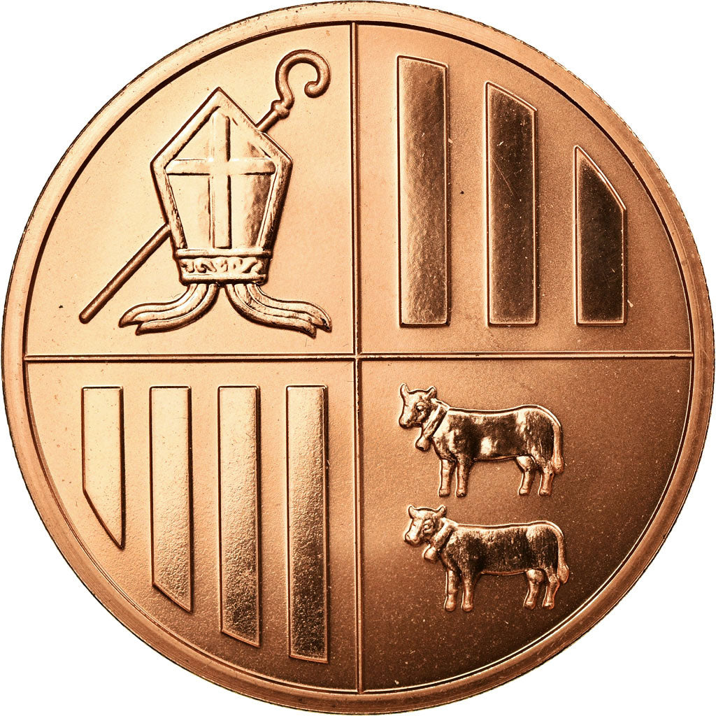 Munten, Andorra, Centimo, 2014, FDC, Koper, KM:New