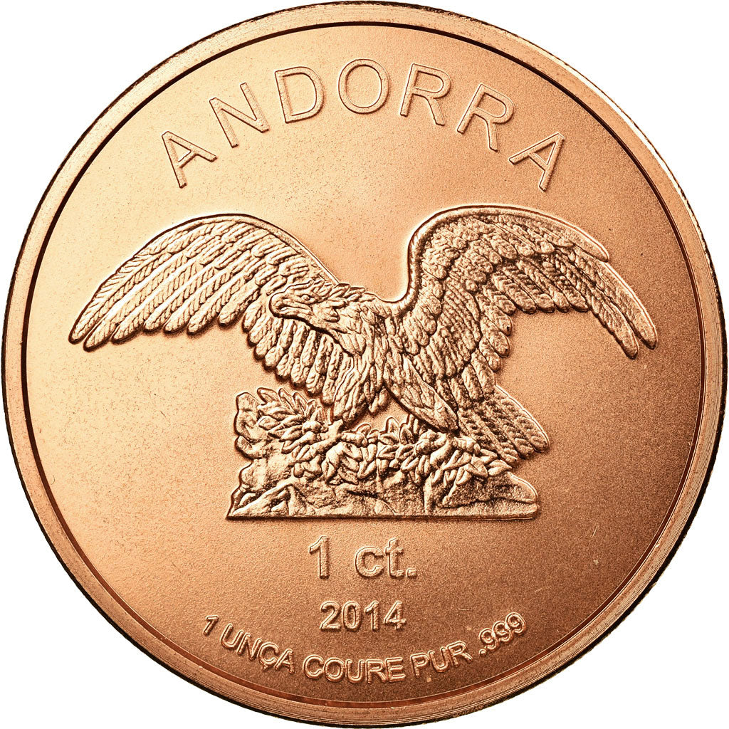 Munten, Andorra, Centimo, 2014, FDC, Koper, KM:New