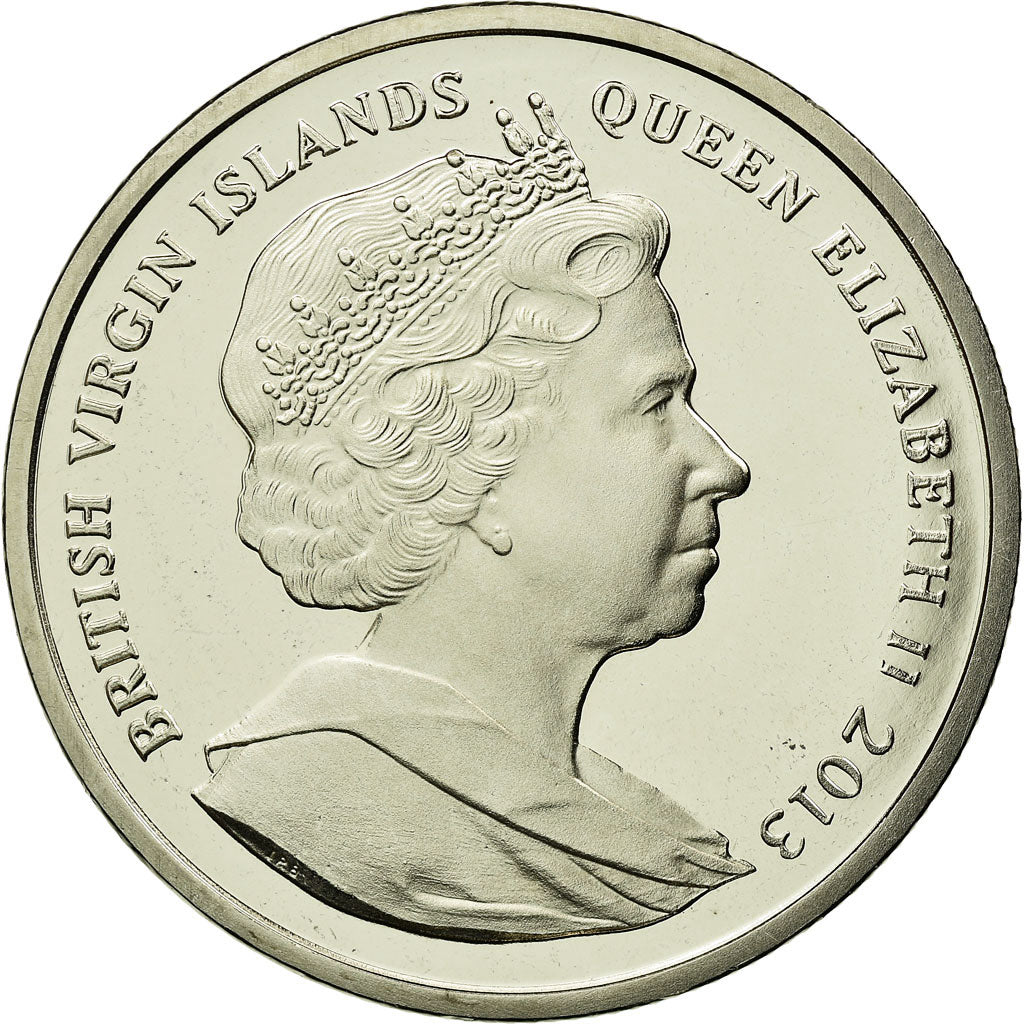 Monnaie, BRITISH VIRGIN ISLANDS, Elizabeth II, Dollar, 2013, Pobjoy Mint, FDC