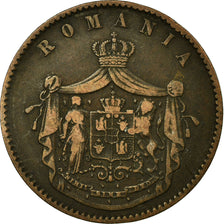 Coin, Romania, Carol I, 10 Bani, 1867, EF(40-45), Copper, KM:4.1