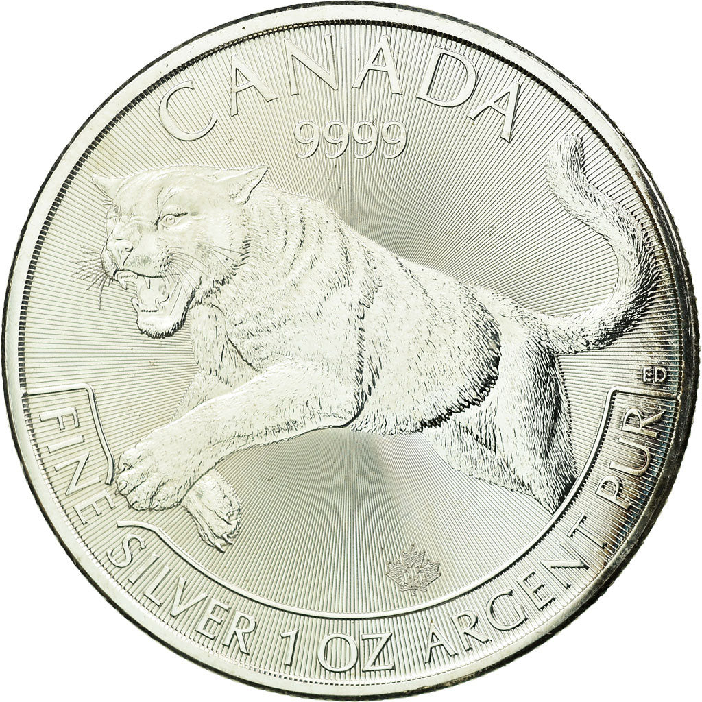 Moneta, Canada, 5 Dollars, 2016, Royal Canadian Mint, MS(63), Srebro