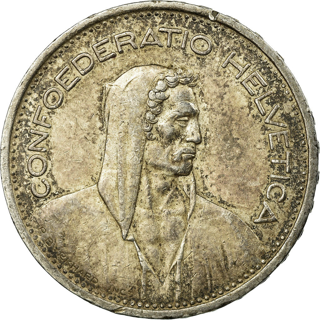 Coin, Switzerland, 5 Francs, 1953, Bern, EF(40-45), Silver, KM:40