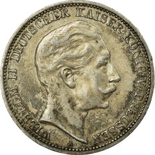 Coin, German States, PRUSSIA, Wilhelm II, 3 Mark, 1910, Berlin, EF(40-45)