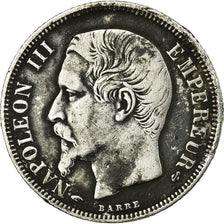 Moneda, Francia, Napoleon III, Napoléon III, Franc, 1857, Paris, BC+, Plata