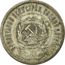 Coin, Russia, 20 Kopeks, 1923, Saint-Petersburg, VF(20-25), Silver, KM:82