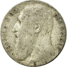 Moneta, Belgia, 50 Centimes, 1901, VG(8-10), Srebro, KM:50