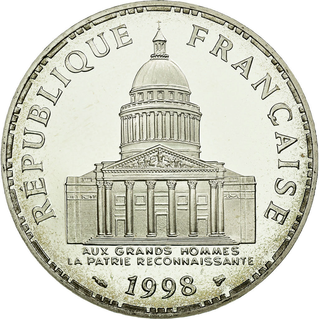 Coin, France, Panthéon, 100 Francs, 1998, Paris, MS(65-70), Silver, KM:951.1
