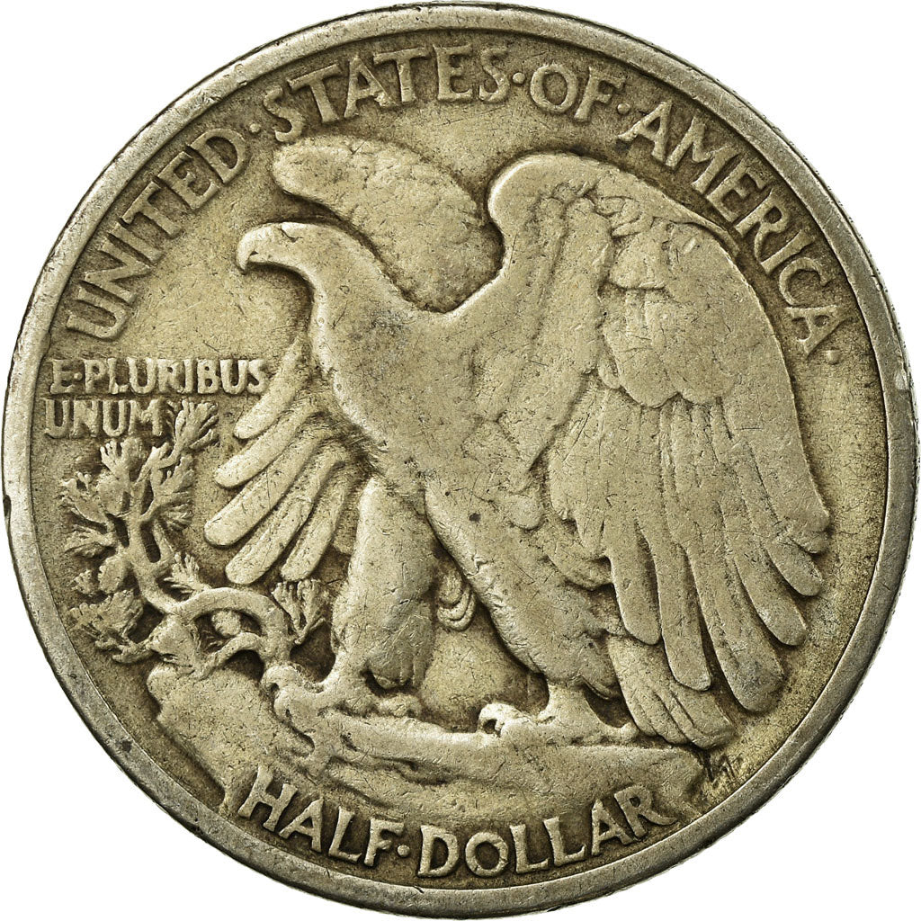 Coin, United States, Walking Liberty Half Dollar, Half Dollar, 1935, U.S. Mint