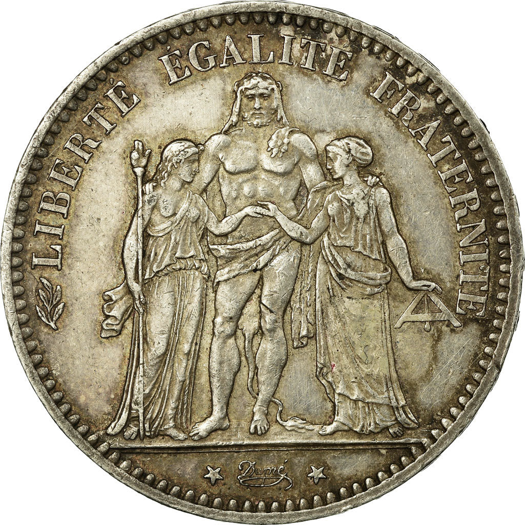 Monnaie, France, Hercule, 5 Francs, 1875, Paris, TTB, Argent, Gadoury:745a