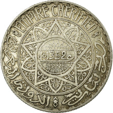 Coin, Morocco, Mohammed V, 10 Francs, AH 1352/1933, Paris, EF(40-45), Silver