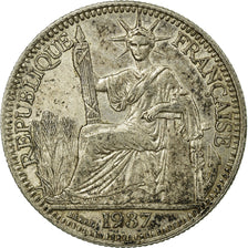 Monnaie, FRENCH INDO-CHINA, 10 Cents, 1937, Paris, TTB, Argent, KM:16.2