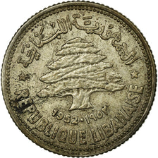 Moneta, Libano, 50 Piastres, 1952, Utrecht, MB, Argento, KM:17