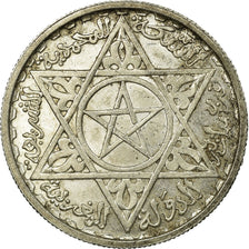 Coin, Morocco, Mohammed V, 100 Francs, AH 1372/1953, Paris, AU(50-53), Silver