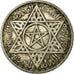 Moneda, Marruecos, Mohammed V, 100 Francs, AH 1372/1953, Paris, BC+, Plata