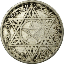 Coin, Morocco, Mohammed V, 100 Francs, AH 1372/1953, Paris, VF(30-35), Silver
