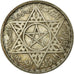Coin, Morocco, Mohammed V, 100 Francs, AH 1372/1953, Paris, AU(50-53), Silver
