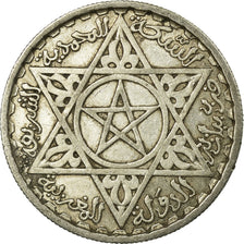 Coin, Morocco, Mohammed V, 100 Francs, AH 1372/1953, Paris, EF(40-45), Silver