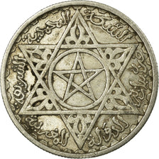 Coin, Morocco, Mohammed V, 100 Francs, AH 1372/1953, Paris, EF(40-45), Silver