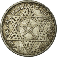 Coin, Morocco, Mohammed V, 100 Francs, AH 1372/1953, Paris, EF(40-45), Silver