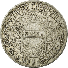 Coin, Morocco, Mohammed V, 5 Francs, AH 1352/1933, Paris, VF(30-35), Silver