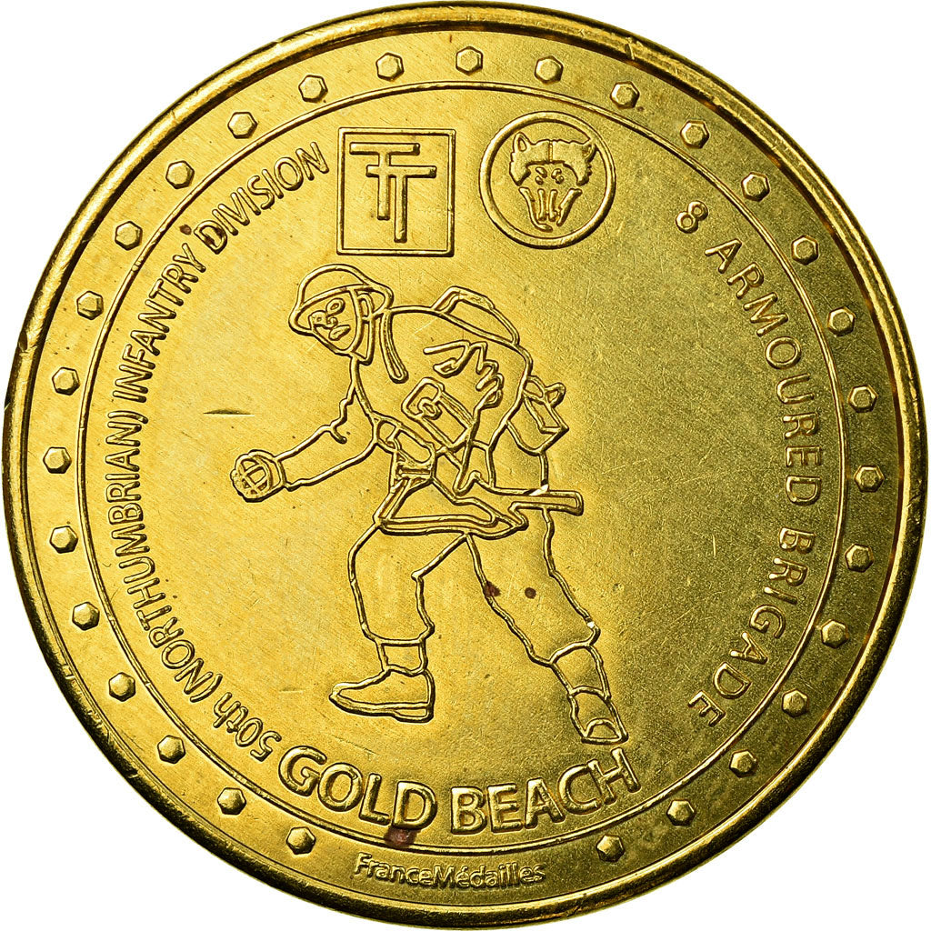 Francia, Token, Touristic token, Normandie - Espace Historique -  Gold Beach