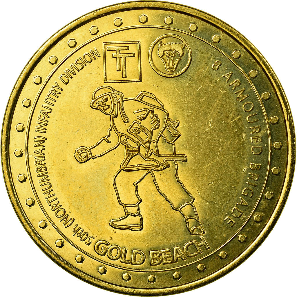 Frankreich, Token, Touristic token, Normandie - 69 infantry brigade - Gold Beach