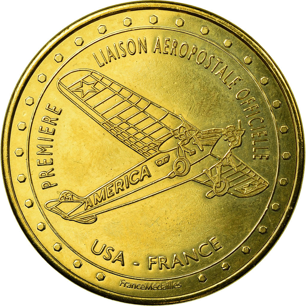 France, Token, Touristic token, Ver-sur-Mer - 1ère liaison aéropostale, Arts &