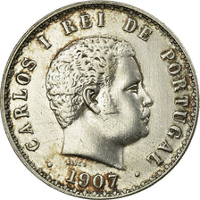 Coin, Portugal, Carlos I, 500 Reis, 1907, EF(40-45), Silver, KM:535
