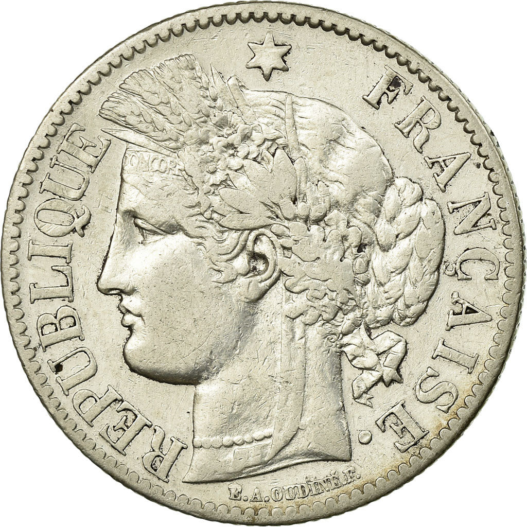 Coin, France, Cérès, 2 Francs, 1881, Paris, EF(40-45), Silver, KM:817.1