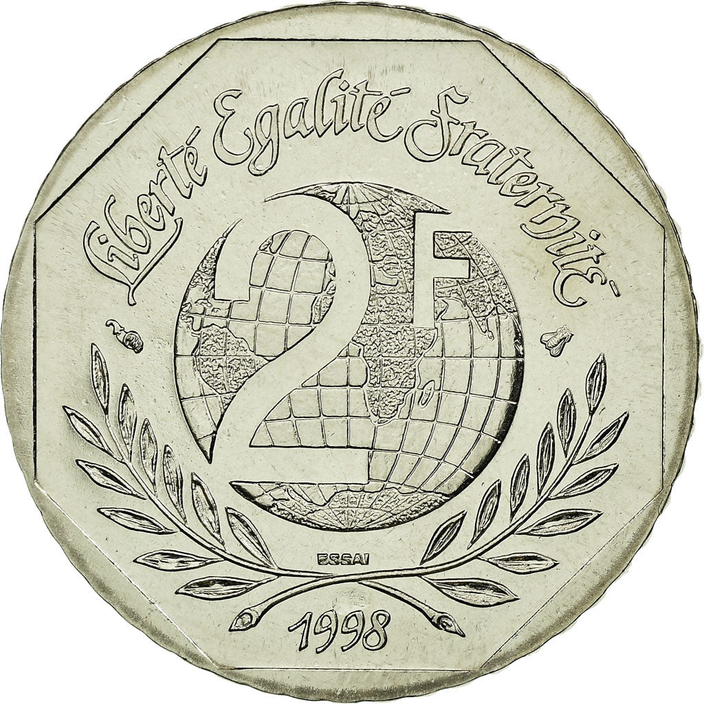 Münze, Frankreich, 2 Francs, 1998, Paris, STGL, Nickel, Gadoury:551