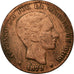 Moneda, España, Alfonso XII, 10 Centimos, 1879, Madrid, BC, Bronce, KM:675