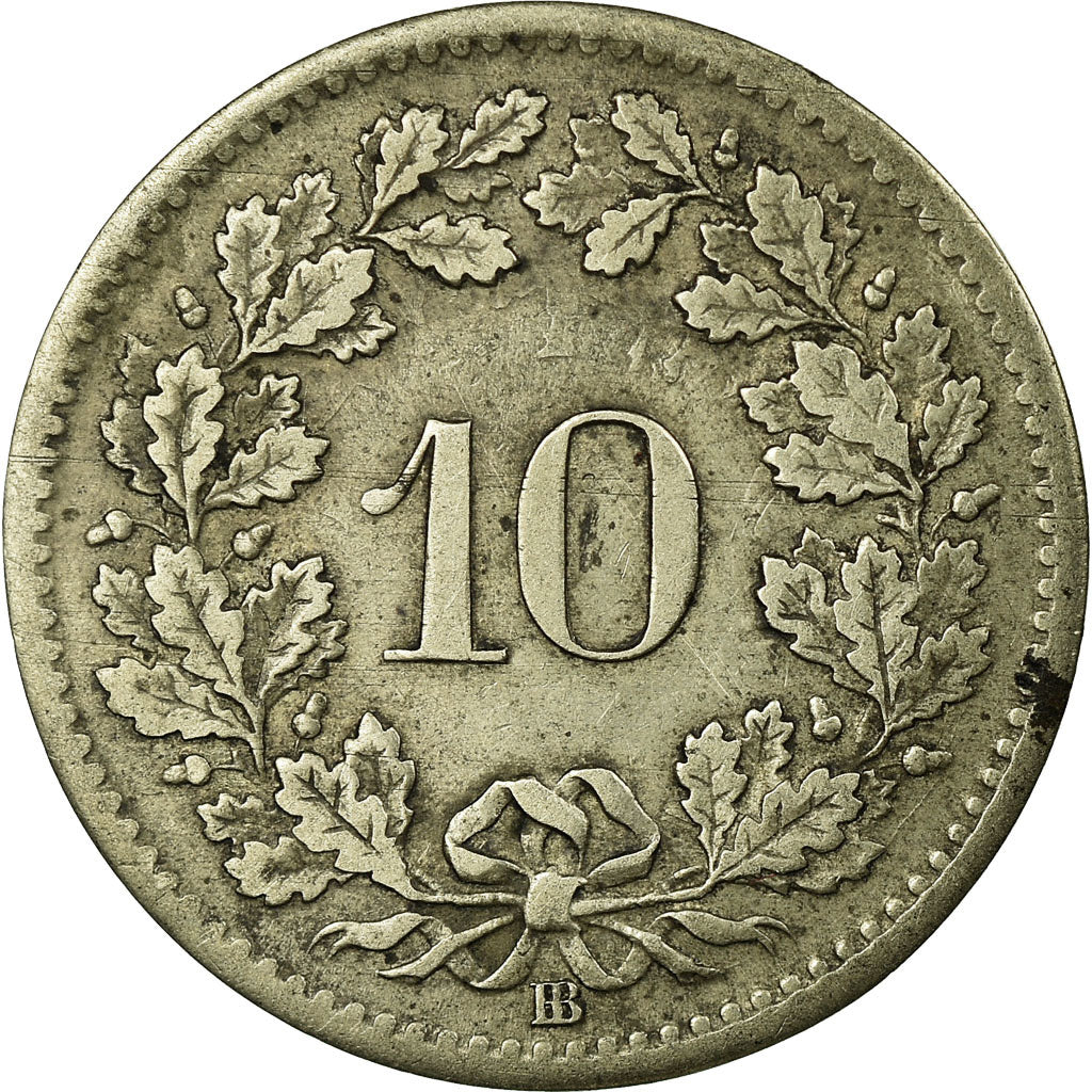 Coin, Switzerland, 10 Rappen, 1851, Bern, EF(40-45), Billon, KM:6