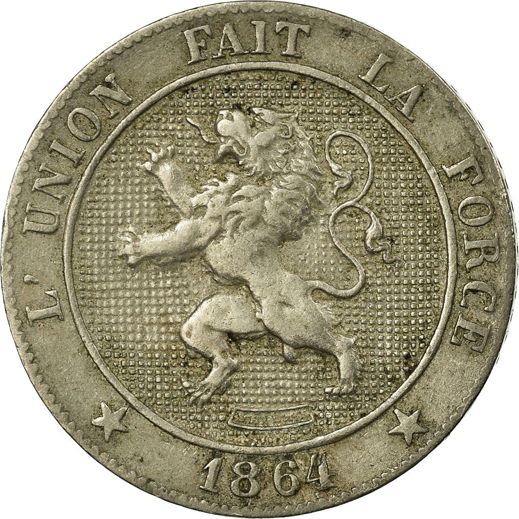 Coin, Belgium, Leopold I, 5 Centimes, 1862, VF(30-35), Copper-nickel, KM:21
