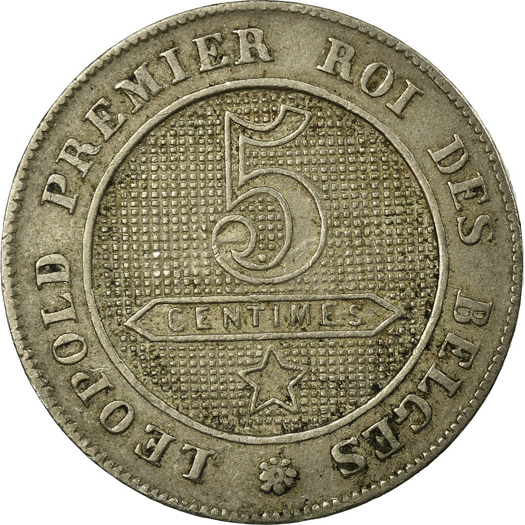 Coin, Belgium, Leopold I, 5 Centimes, 1862, VF(30-35), Copper-nickel, KM:21