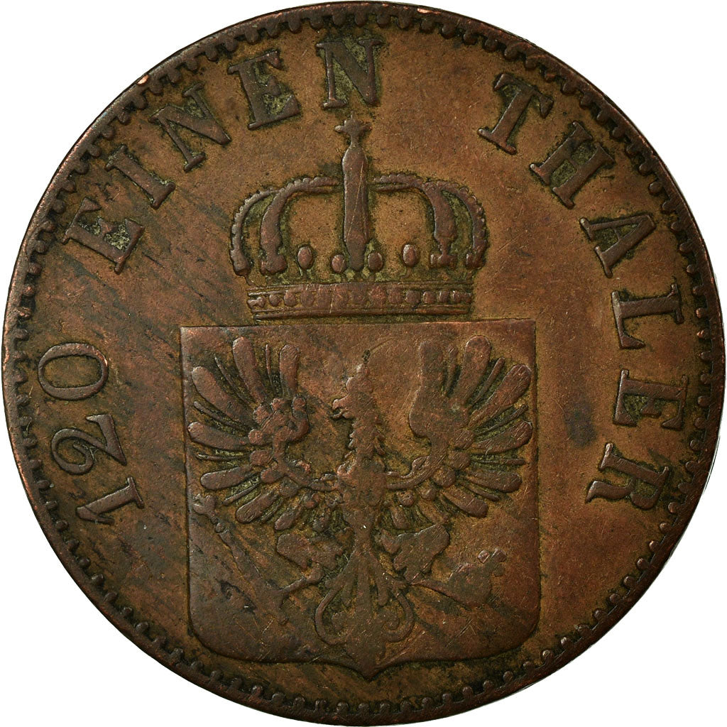 Münze, Deutsch Staaten, PRUSSIA, Friedrich Wilhelm IV, 3 Pfennig, 1858, Berlin